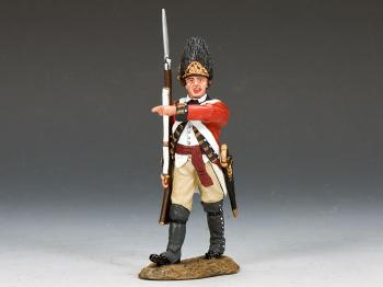 Image of Marching Welsh Fusilier Officer--single figure--RETIRED.