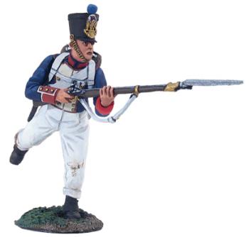 Image of French Line Infantry Fusilier Charging No.1--single figure--RETIRED--LAST ONE!!