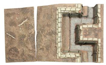 Image of WWI British Trench Section No.2, Infantry Trench--5 Piece Set