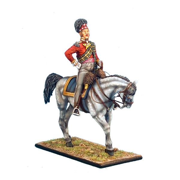 92nd Gordon Highlander Mounted Major--single mounted figure #1