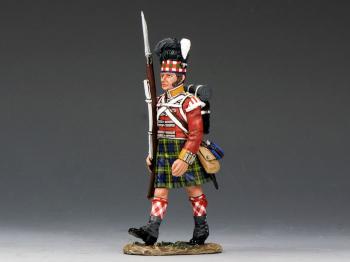 Image of 92nd Highlander Marching with Rifle--single figure--RETIRED--LAST ONE!!
