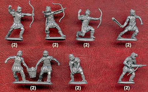 Roman Siege Troops and Engineers--42 figures in 21 poses #3
