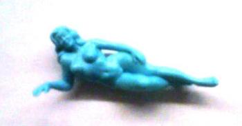 Image of Bathing Beauty - single figure resting on side - Powder Blue