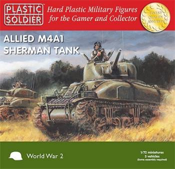 Image of 1/72nd Easy Assembly Sherman M4A1 75mm Tanks