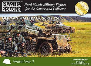 Image of 15mm Easy Assembly German Sdkfz 251 Ausf C Half track--AWAITING RESTOCK.