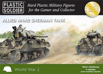 Image of 15mm Easy Assembly U.S. Sherman M4A2/A3 Tank--AWAITING RESTOCK.