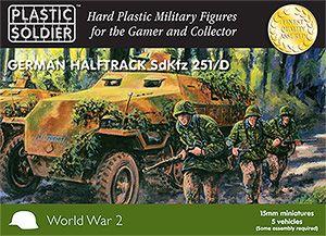 Image of 15mm Easy Assembly German Sdkfz 251 Ausf D Half track -- AWAITING RESTOCK!