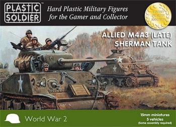 Image of 15mm Easy Assembly Sherman M4A3 (Late) Tank--RETIRED.