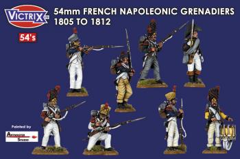 Image of 54mm French Napoleonic Grenadiers 1805 - 1812 (16 figures)--TWO IN STOCK.