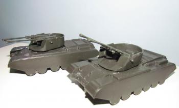 Image of Anti-Aircraft Tanks - Olive Drab, sp - makes 2 vehicles