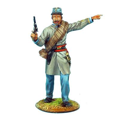 Confederate Lieutenant with Pistol, 13th Alabama Infantry, Gettysburg, 1863--single figure #1