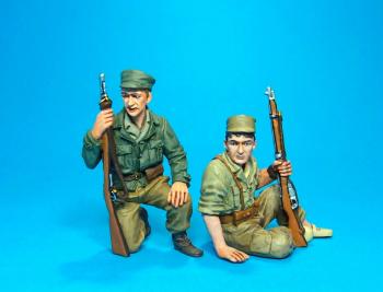 Image of Tank Riders #2, THE INTERNATIONAL BRIGADES--two figures--RETIRED--LAST ONE!