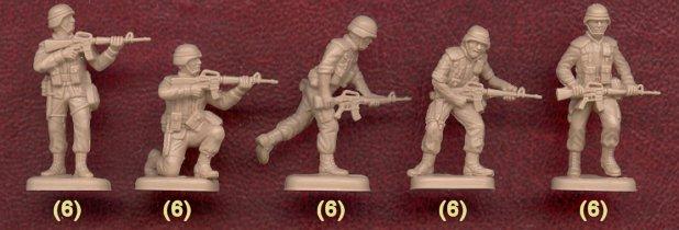 U.S Infantry 90s Modern Figure Plastic Kit 1:72 Model ITALERI 