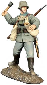 Image of 1916 German Infantry Throwing Grenade--single figure--RETIRED--LAST ONE!!