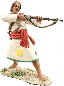 Image of Mahist Jihadia Warrior Standing firing musket No.1--single figure--RETIRED--LAST ONE!!