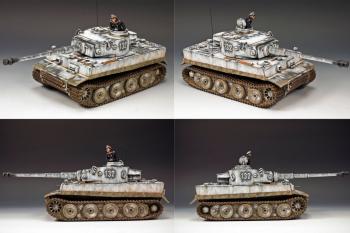 Image of German Winter Tiger 1 Tank (early production) & Commander--RETIRED.