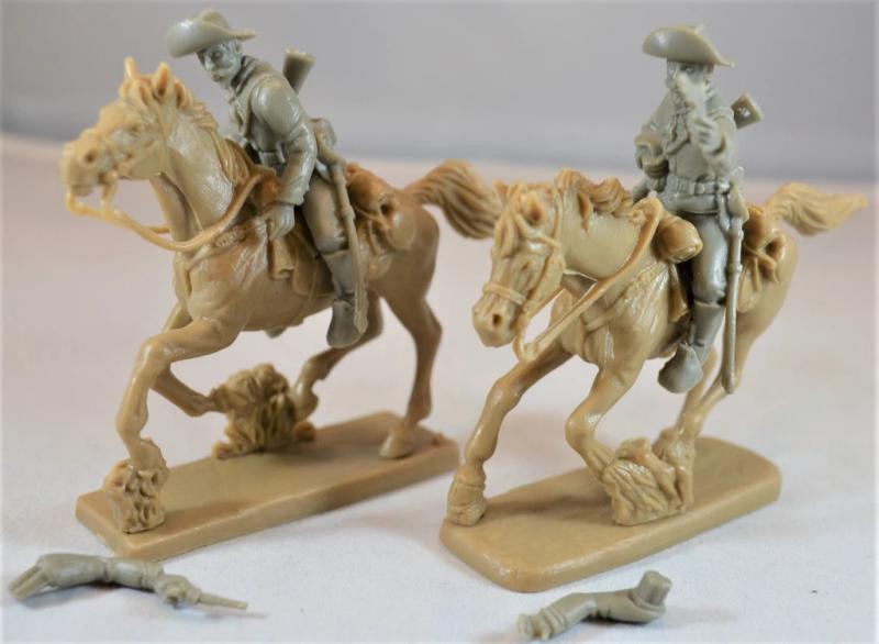 American Cavalry Horse Soldiers, 1860-1880 (Gray)--8 mounted plastic soldiers in 8 poses (swap arms) #4