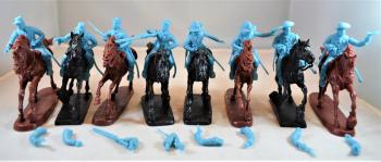 American Cavalry Horse Soldiers, 1860-1880 (Light Blue)--8 mounted plastic soldiers in 8 poses (swap arms) -- AWAITING RESTOCK! American Cavalry Horse Soldiers, 1860-1880 (Light Blue)--8 mounted plastic soldiers in 8 poses (swap arms) -- AWAITING RESTOCK! #27060
