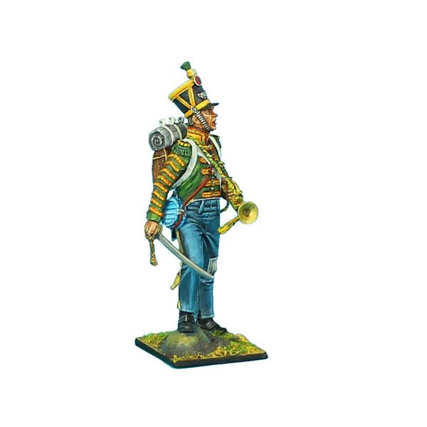 Figurine Historique 1/32 Cornet Voltigeur De La Garde Empire - First Legion, Plomb