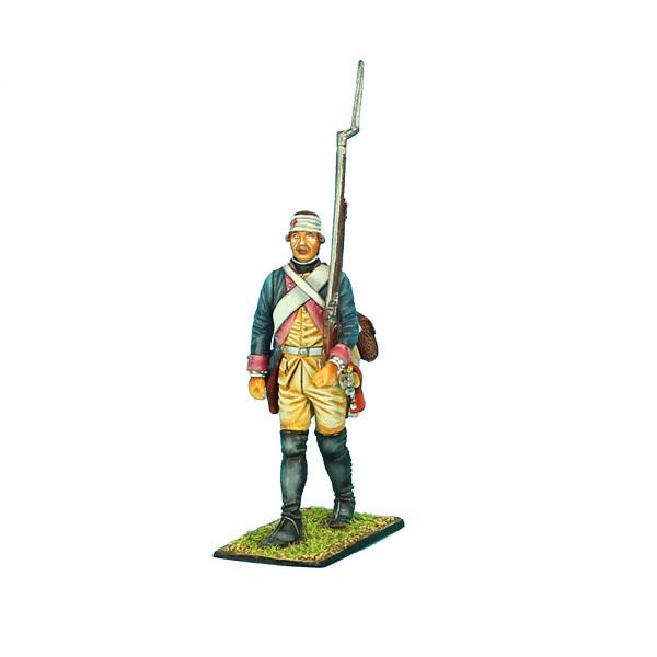 7th Prussian Line Infantry Regiment Braunschweig-Bevern Musketeer Marching Bandaged Head--single figure--RETIRED. #1