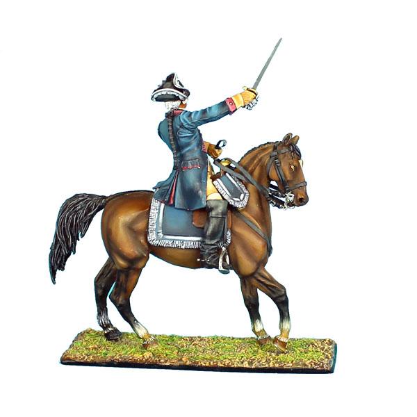 7th Prussian Line Infantry Regiment Braunschweig-Bevern Mounted Colonel--single mounted figure--RETIRED. #2