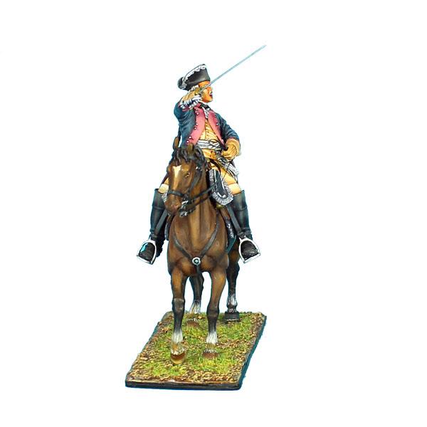 7th Prussian Line Infantry Regiment Braunschweig-Bevern Mounted Colonel--single mounted figure--RETIRED. #3