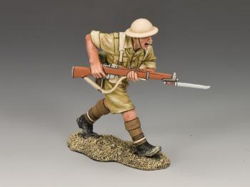 Image of British Tommy Charging with Rifle and Bayonet--single figure--RETIRED. ONE AVAILABLE! 