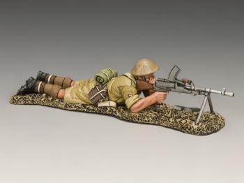 Image of Lying Prone British Bren Gunner--single figure--RETIRED. - ONE AVAILABLE! 