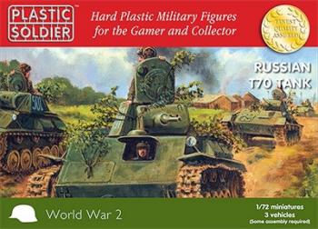 1/72nd Russian T70 Tank (3 plastic unassembled tanks) (RED BOX)--TWO IN STOCK. 1/72nd Russian T70 Tank (3 plastic unassembled tanks) (RED BOX)--TWO IN STOCK. #27448