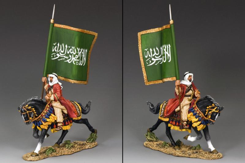 Arabia Flagbearer--single figure mounted on horse--RETIRED. #1