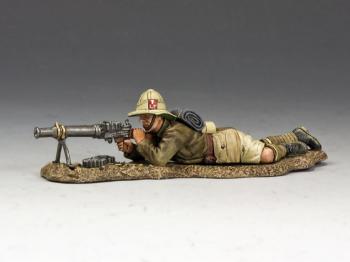 WWI British Infantry Lying Prone Lewis Gunner--Tropical Uniform--single figure--RETIRED. WWI British Infantry Lying Prone Lewis Gunner--Tropical Uniform--single figure--RETIRED. #27618