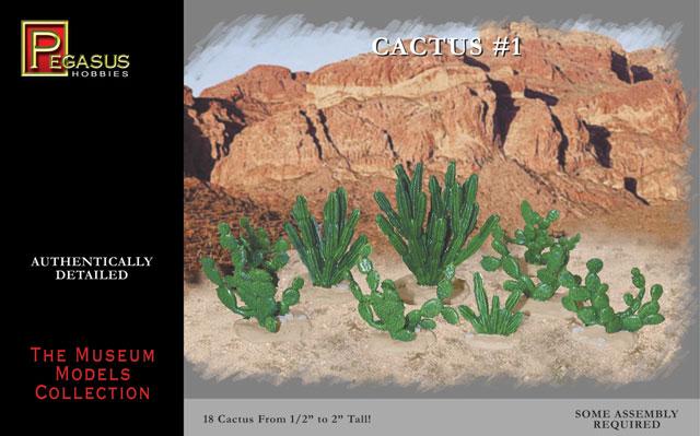 Cactus #1-- eighteen (18) Cactus models in various sizes #1