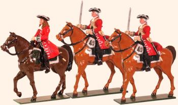Marlborough Officer and Troopers Painted--three mounted figures--Special Order:  Takes 2 to 3 months Marlborough Officer and Troopers Painted--three mounted figures--Special Order:  Takes 2 to 3 months #27790