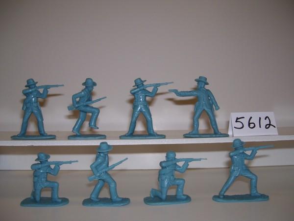 Spanish American War--1898--Spanish Regular Infantry--Spanish Army--16 horizon blue, plastic 1:32nd scale figures in 8 poses #2