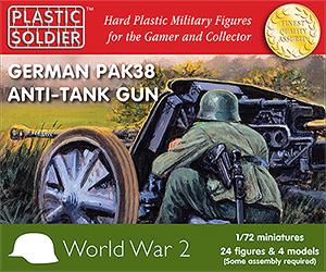 1/72nd German Pak 38 anti-tank gun--24 figures and 4 models #1