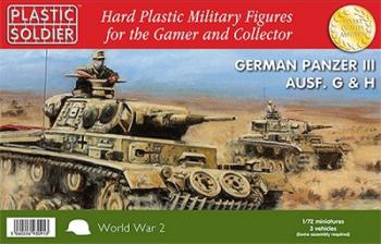 1/72nd Panzer III G & H (RED BOX)--three unassembled tanks -- TWO IN STOCK! 1/72nd Panzer III G & H (RED BOX)--three unassembled tanks -- TWO IN STOCK! #27847