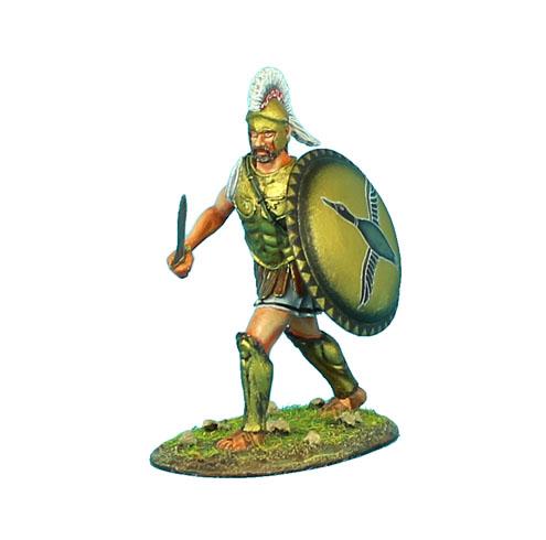 Greek Hoplite with Brass Armor and Chalcis Helmet--single figure--RETIRED--LAST ONE!! #1