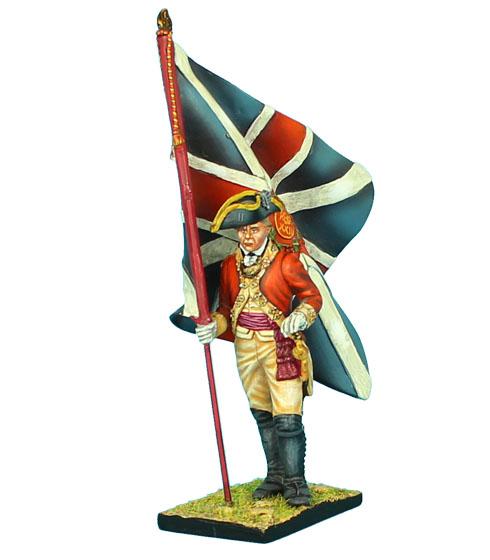 British 22nd Foot Standard Bearer--King's Colors--single figure #1