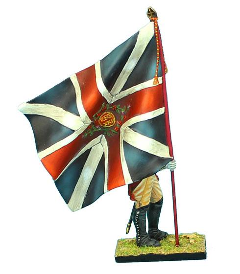 British 22nd Foot Standard Bearer--King's Colors--single figure #2
