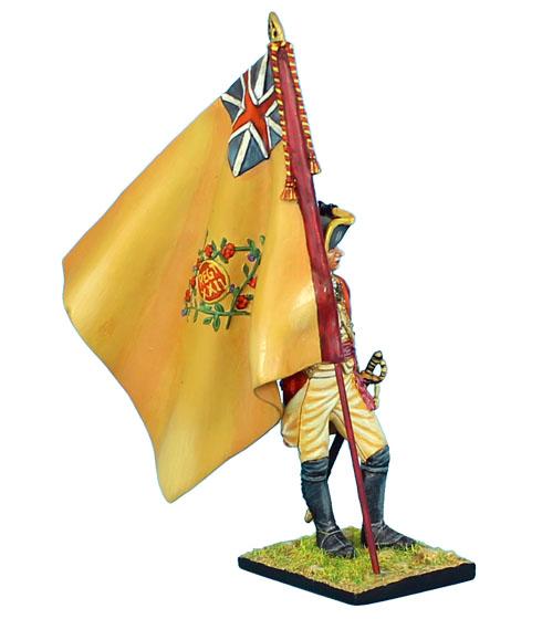 British 22nd Foot Standard Bearer--Regimental Colors--single figure #2