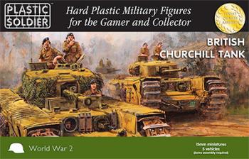 Image of 15mm British Churchill Tank (BLACK BOX) Makes 5--ONE IN STOCK.