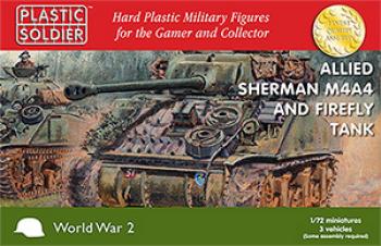 1/72nd Allied Sherman M4A4 and Sherman Firefly Tank (RED BOX) -- AWAITING RESTOCK! 1/72nd Allied Sherman M4A4 and Sherman Firefly Tank (RED BOX) -- AWAITING RESTOCK! #28734