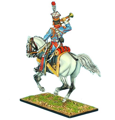 2nd Dutch Red Lancers of the Imperial Guard Trumpeter--single mounted figure #2