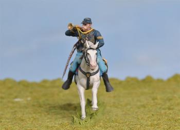 Image of Union Bugler--single mounted figure - LAST ONE! 