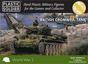 Image of 15mm British Cromwell Tank kit--5 tanks in a box--ONE IN STOCK.