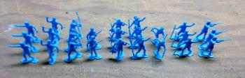 Image of Boonesboro Pioneers (25 in 9 poses, Powder Blue)--RETIRED