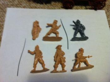 Oliver Cromwell, 3 Pikemen, one casualty, & Roundhead Officer, English Civil War--six figures--FOUR IN STOCK. Oliver Cromwell, 3 Pikemen, one casualty, & Roundhead Officer, English Civil War--six figures--FOUR IN STOCK. #29354