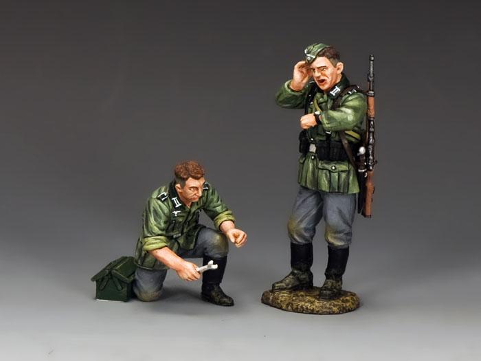 Break Down--two German Soldier Mechanics--End-of-the-Run Remainders #1