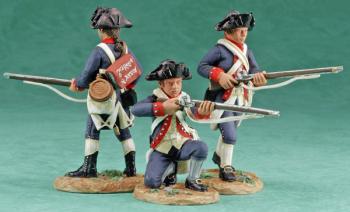 Image of 3rd New Jersey American Infantry Set, Battle of Germantown--three figures--RETIRED--LAST ONE!!