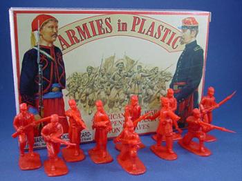 Armies In Plastic 5410  US Civil War Union Iron Brigade Figures-Wargaming 